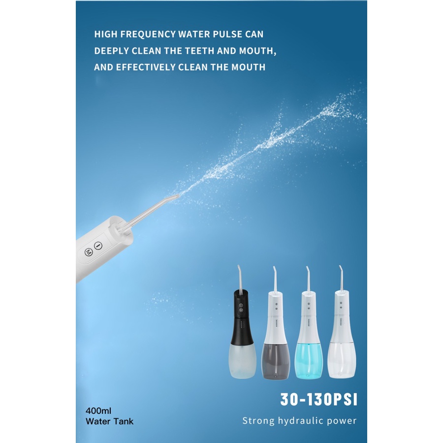 Portable Oral Irrigator Water Flosser Dental Electric Floss WF238