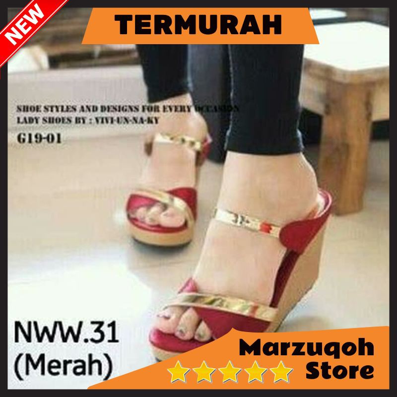 Sandal | Sandal wedges | Sandal Wanita | Wedges | Wedges Wanita | Wedges Tali | Sandal Wedges SDW92