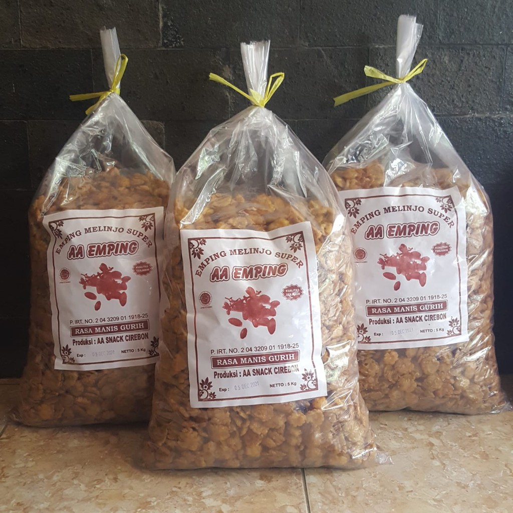 

Emping Manis Caramel 5Kg // Emping Melinjo Manis Caramel