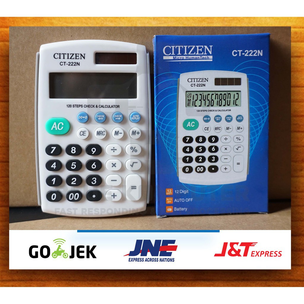 

Kalkulator Citizen CT222N / Calculator Alat Penghitung Angka