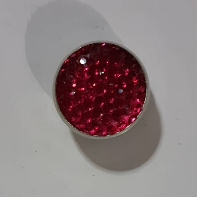 Magnet Hijab Kerudung Bulat - Pink Fanta