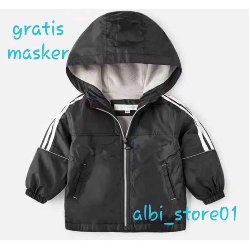 Jaket Anak Hoodie Model Adidas