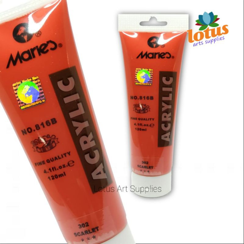 

Maries Acrylic Paint 120ml - 10 Warna Beragam