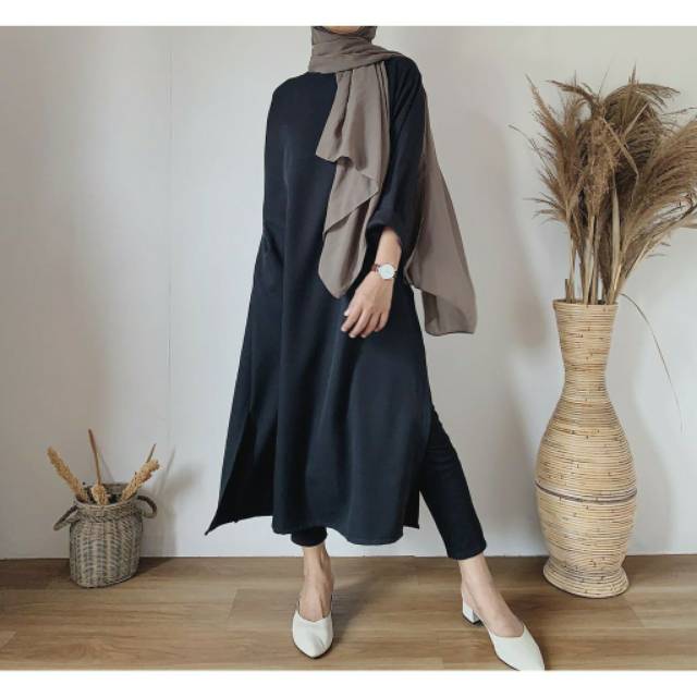 Long Tunik Shelby | Tunik Remaja Muslim Terbaru | Outfit Muslim Wanita Best Seller | Tunik Terlaris