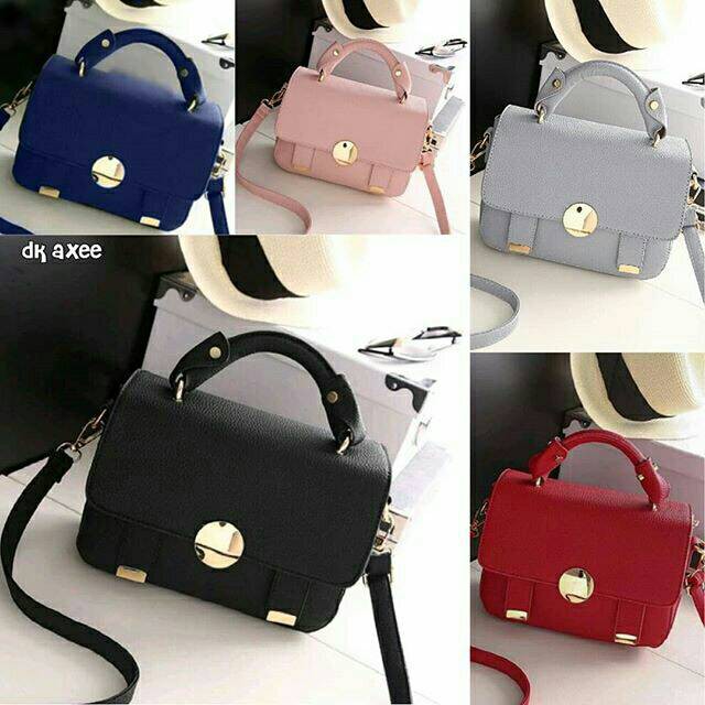 Sligbag handbag tessa tutup koin tas main tas kerja remaja wanita cewe murmer