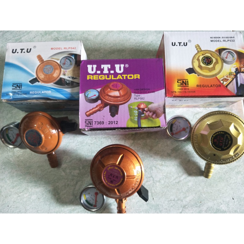 regulator kompor gas utu series - regulator tekanan rendah utu