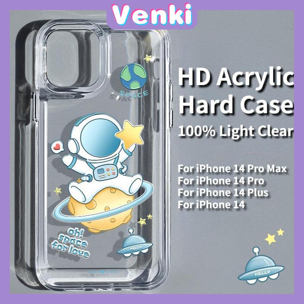 iPhone Case HD Acrylic Hard Case High Clear Metal Button Protection Camera Shockproof Cartoon Cute Compatible with iPhone 14 Pro Max 14 Plus 13 Pro Max 12 Pro Max 11 XR 7Plus