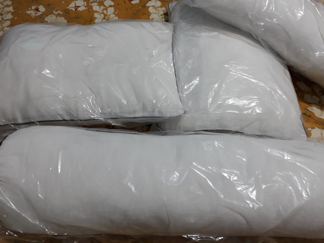 Best Paket 2bh Bantal Dan 2bh Guling Silicon Standard Hotel Super Lembut