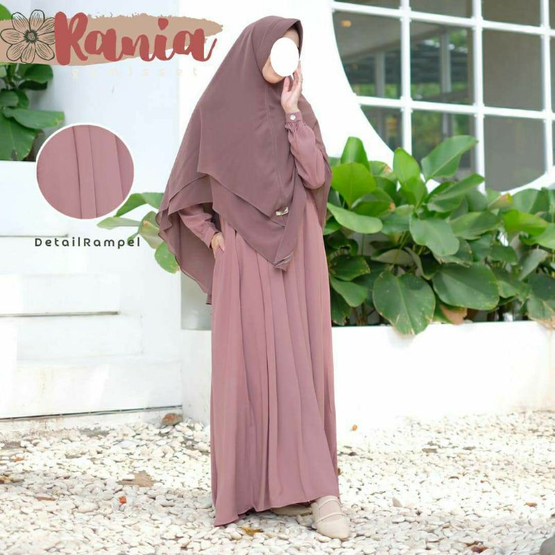 READY KHIMAR (BISA COD) Rania set by Gerai Mika