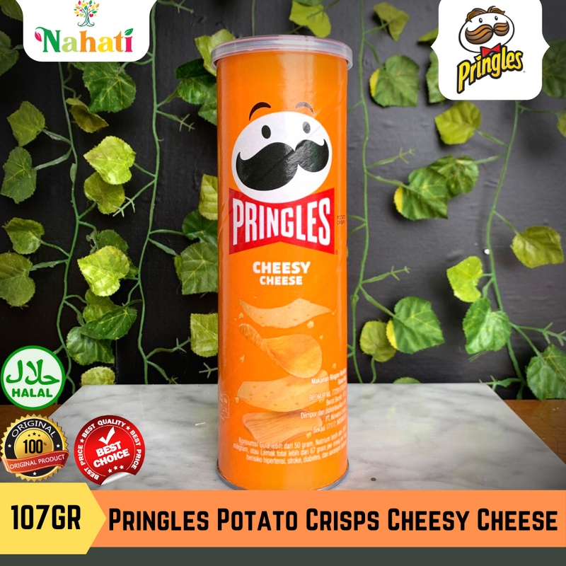 Jual Pringles Potato Crisps Chips Cheesy Cheese Keripik Kentang 107gr Shopee Indonesia 0992