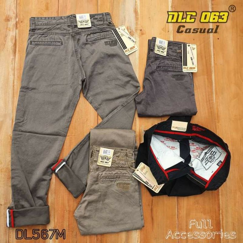 Celana Original D'LOCO Celana Casual Pria Kualitas Cardinal Celana Panjang Pria D'loco Kain Kanvas S