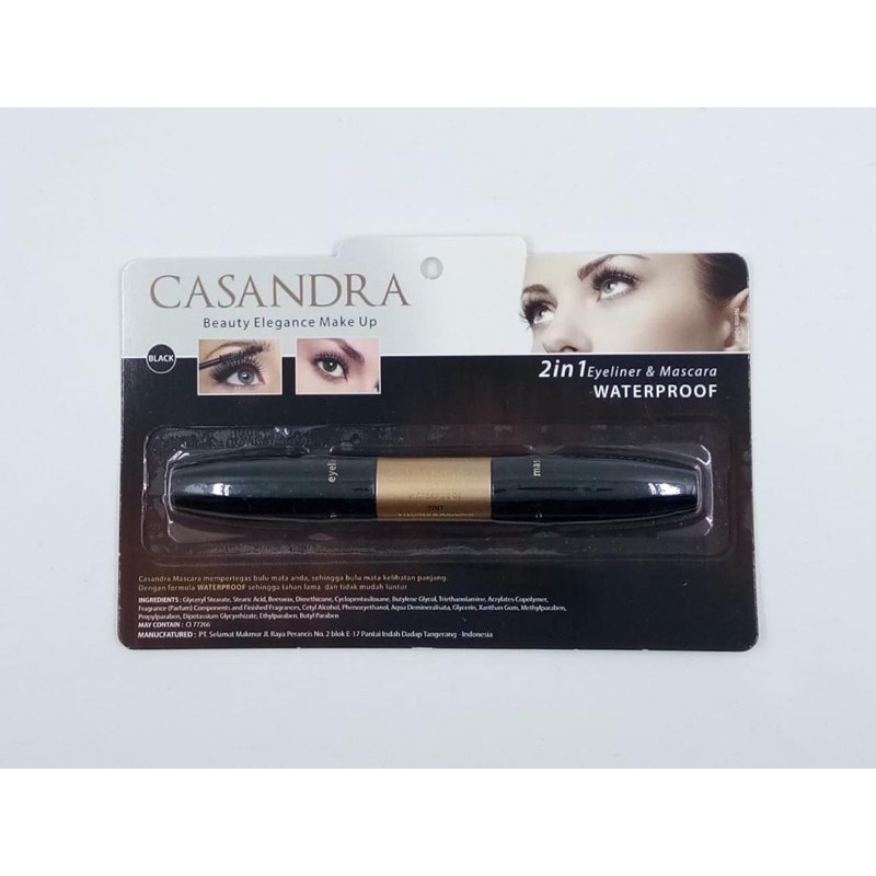 CASANDRA MASKARA 2 in 1 (Maskara & Eyeliner)