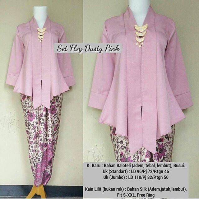 TERMURAH!!! KEBAYA KUTUBARU SET FLOY/ KEBAYA MODERN