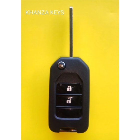 Casing kunci remot flip key model lipat 2 tombol honda jazz brio mobillio brv crv freed city