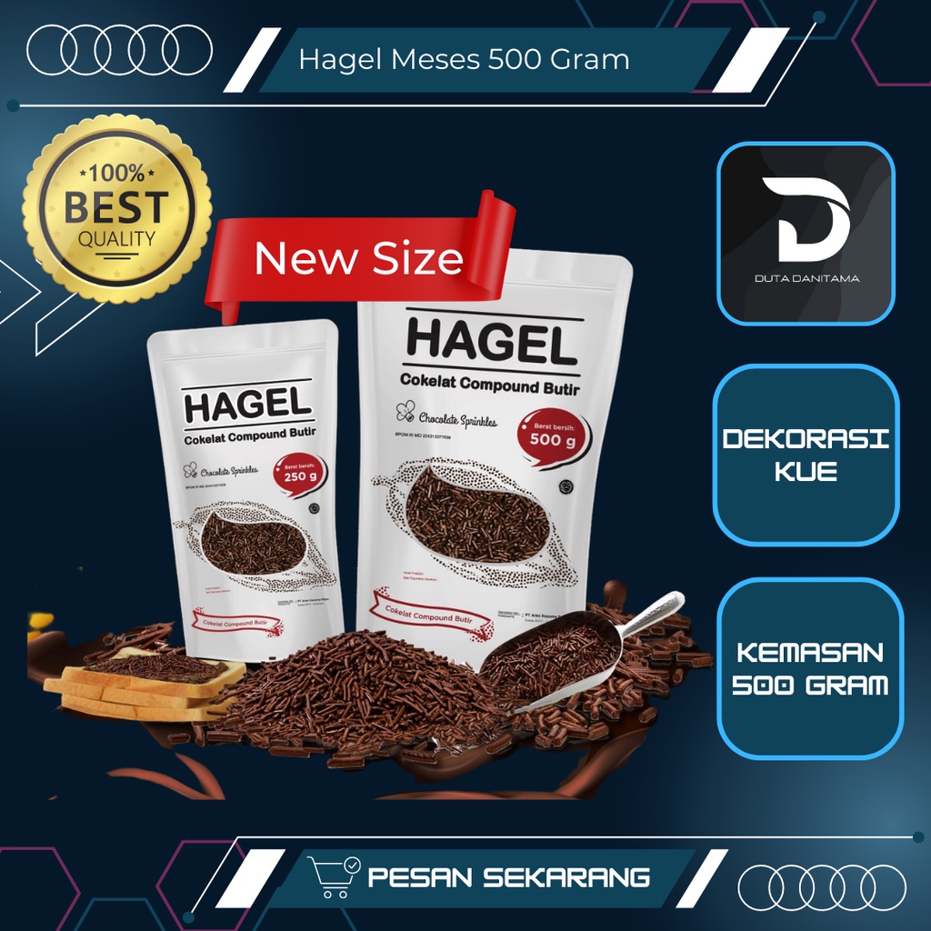 

Hagel Meises 500 gram kemasan pouch