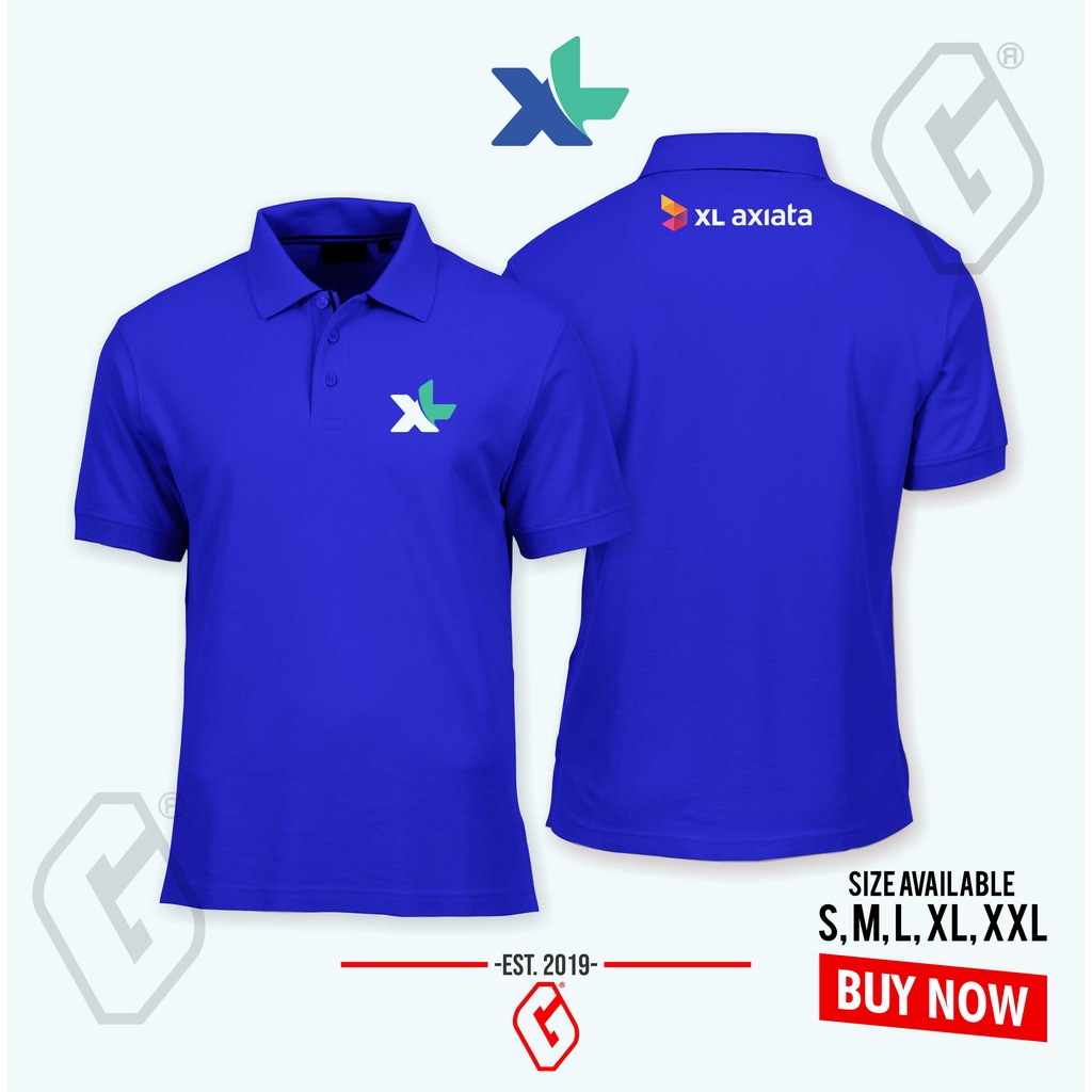 polo shirt XL axiata provider / baju kerah provider XL axiata