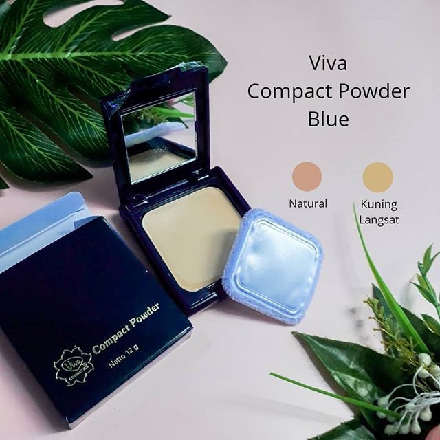 ✨LACIKOSME✨ VIVA BIRU COMPACT POWDER 12G - ORIGINAL BY VIVA