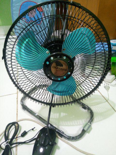 Kipas Angin Besi Tornado Okayama 10". (2 in 1) Angin 