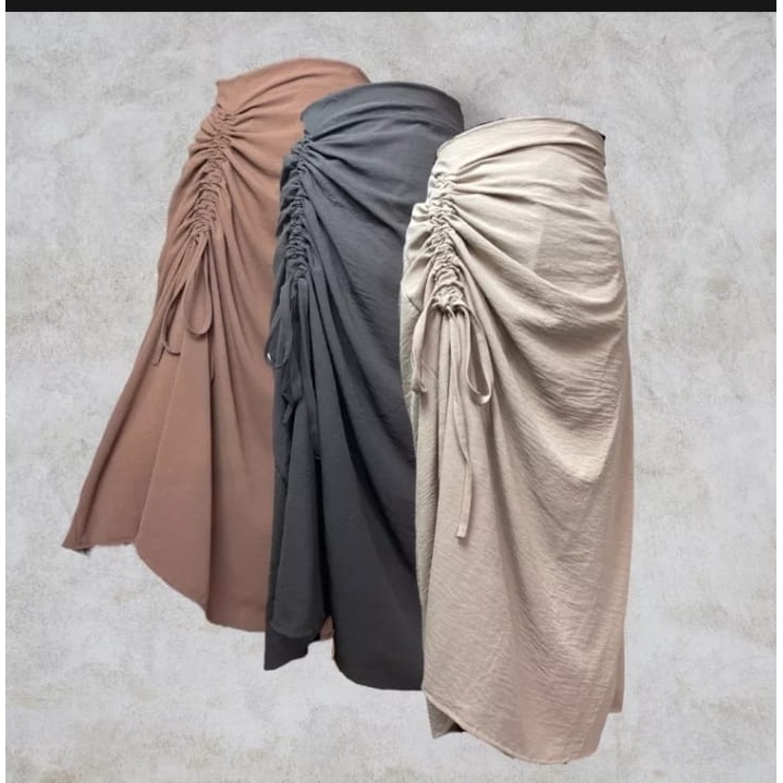 New Model Skirt Rok Serut Crincle Air Floww