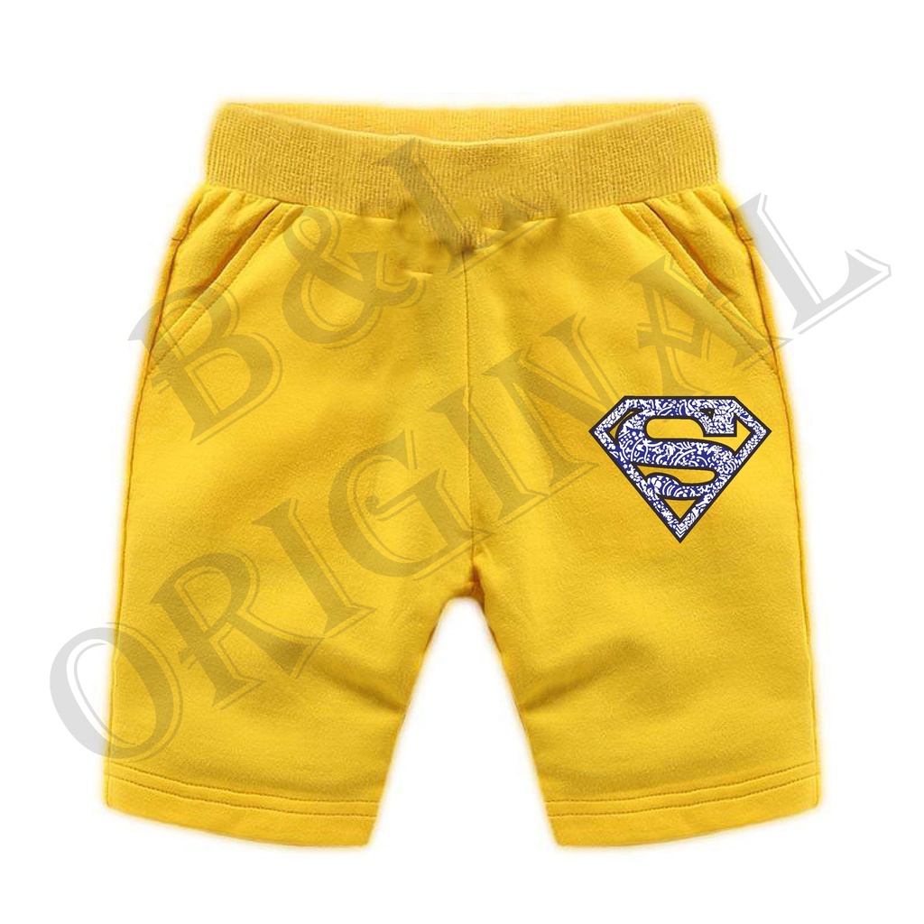 BS/COD/CELANA PENDEK SUPERMAN ANAK ANAK 1-7 TAHUN//REALPIC//GOOD QUALITY