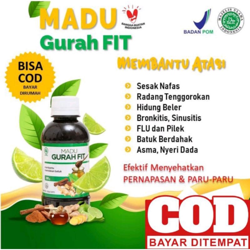 

Madu Gurah Fit Obat Flu Batuk Gurah ASLI Fit Obat Herbal Sakit tenggorokan Sesak Nafas madu gurah
