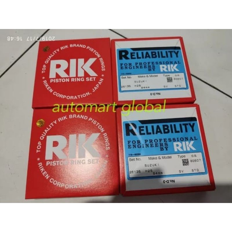 Ring piston escudo 2.0 riken japan