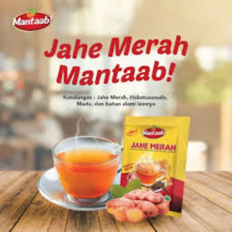 

Jahe Merah Mantab Renceng Isi 10 || Minuman Herbal Instan