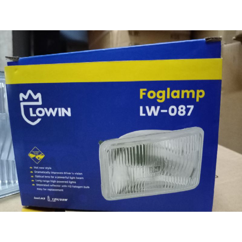 Batok Lampu / Cangkang Fog lamp Mobil Segi Kecil Lowin LW-087