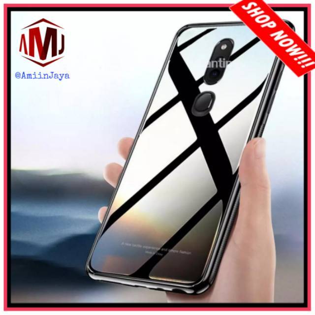 Case Oppo F11 Pro Luxury Glass Case Premium Hard Case