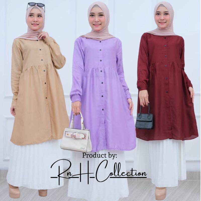 (COD) RnH TUNIK RAYON POLOS TUNIK RAYON PREMIUM TUNIK RAYON OVERSIZE TUNIK RAYON VISCOSE TUNIK RAYON