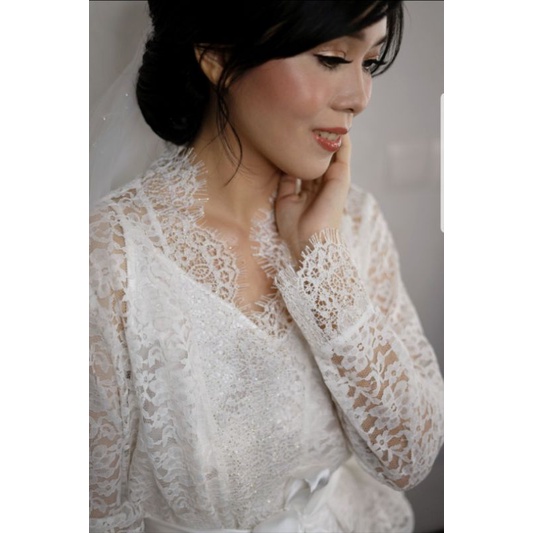 Bridal Robe Lace/ Kimono Wedding Preloved