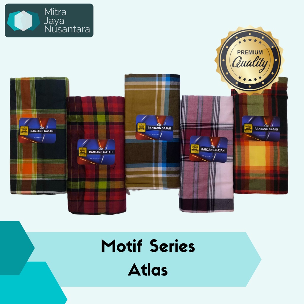 Sarung Tenun Ranjang Gajah Atlas Kualitas Premium