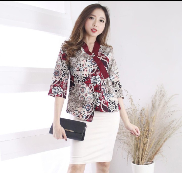 Resha Top Standar & Jumbo  - Atasan Batik Wanita