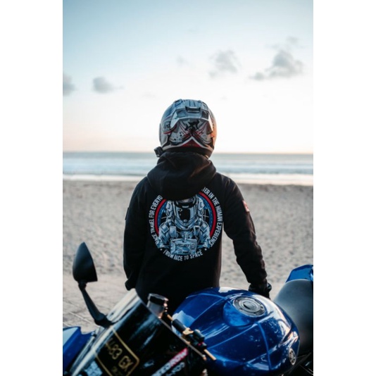 HOODIE | PROSTREET | RIDER FROM SPACE V.2 | BLACK | NEW | ORIGINAL