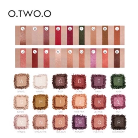 O TWO O Palet Eyeshadow Isi 18 Warna Glitter DJ 9995