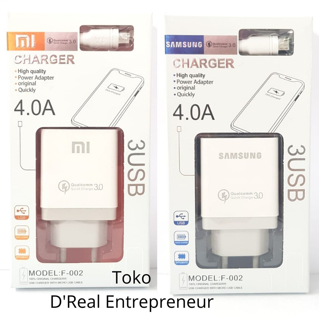 Travel Charger 4.0A Qualcomm Quick Charger 3.0 3USB