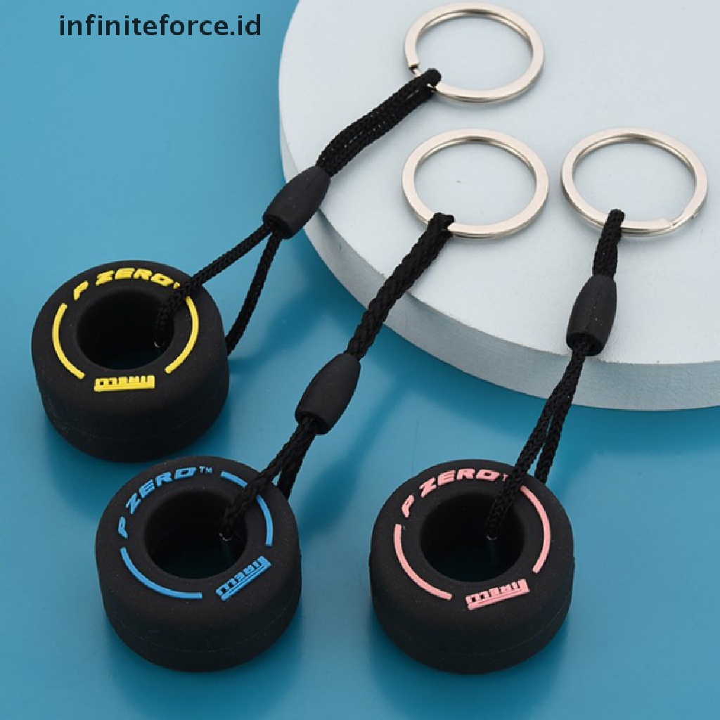 Infiniteforce.id Gantungan Kunci Bentuk Ban Mobil Balap