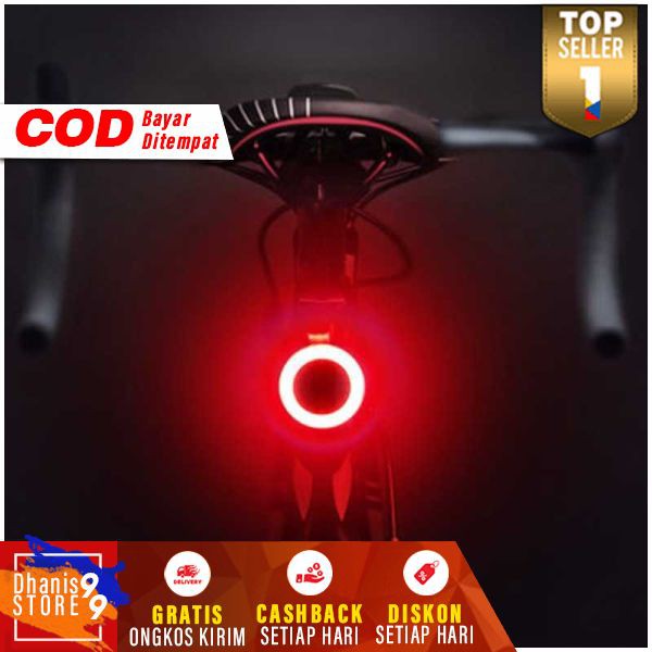 Zacro Lampu Sepeda MTB Tail Light LED Bicycle USB Charging Murah Lamp Sepedah Gunung Outdoor