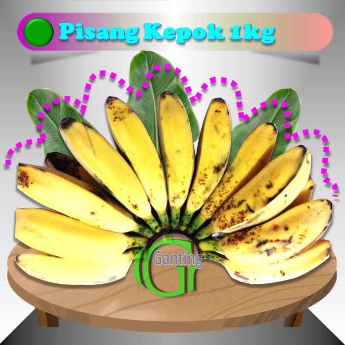 Jual Banana Pisang Kepok Matang 1 Sisir Kaya Manfaat Pisang Kepok Gajih  Manis (1Kg) Siap Makan Indonesia|Shopee Indonesia