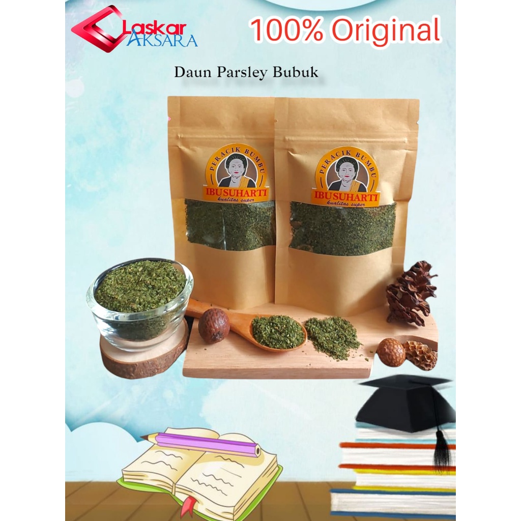

Rempah Daun Parsley Bubuk / Bumbu Masakan - Ibu Suharti // Premium