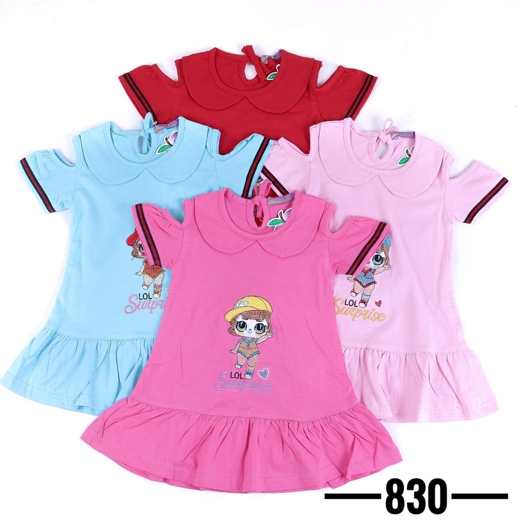 DRESS ANAK PEREMPUAN 2-5 TAHUN MOTIF KEKINIAN