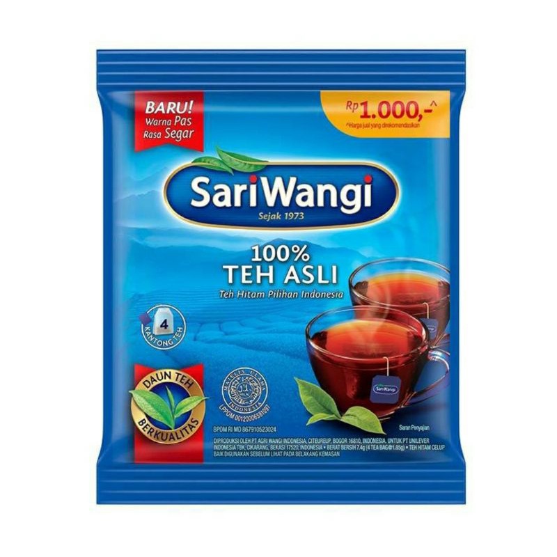 SARIWANGI Teh Celup 1 Renceng Isi 6 Sachet