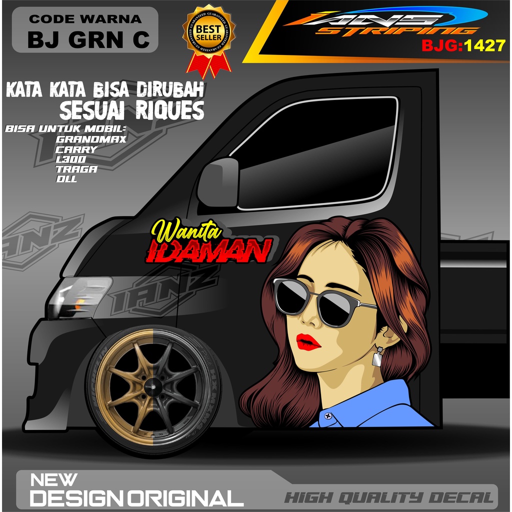 STIKER PINTU GRANMAX / DECAL PINTU L300 / STIKER MOBIL PICK UP