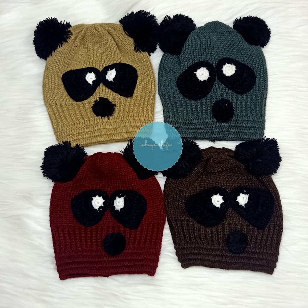 Kupluk MOTIF PANDA Untuk Anak terlaris dan terbaru