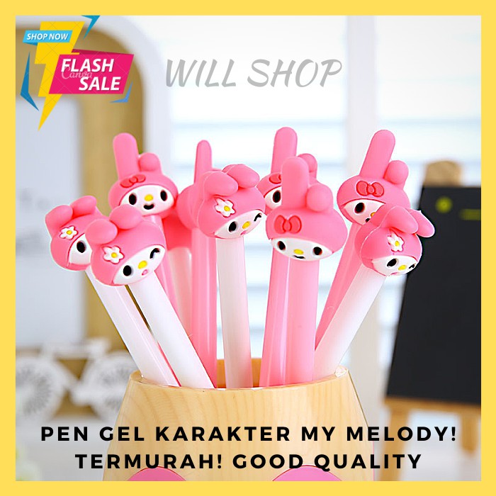 

PEN GEL KARAKTER KARTUN ANIMASI MY MELODY KELINCI LUCU IMUT / PENA BOLPEN GROSIR BISA COD TERMURAH!