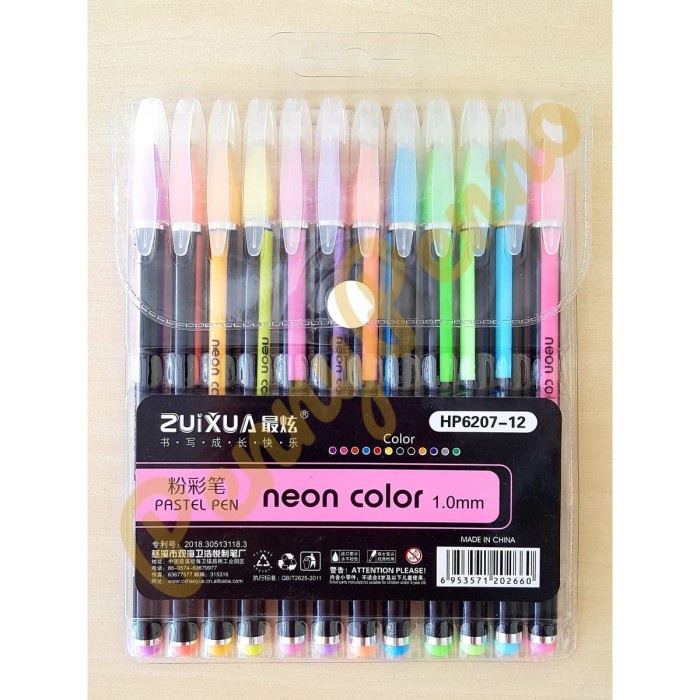 

Produk Pulpen Warna Neon Color 1Mm (1 Pack = 12 Pcs) Murah