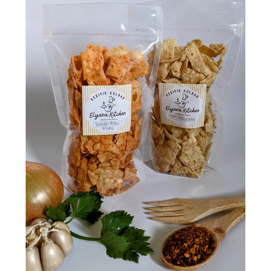 

Cemilan Kulbab Goreng 100gr Rasa Balado Pedas Manis (Kulit Kebab)