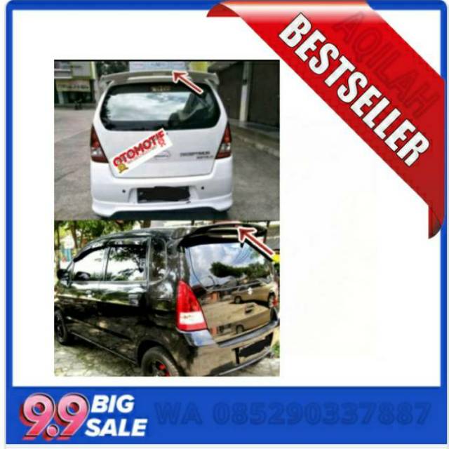 Spoiler RS modifikasi suzuki Karimun ESTILO, jazz RS, swift, ayla universal