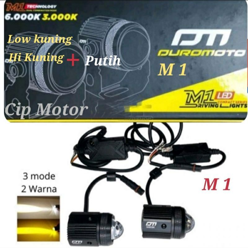 Lampu laser lampu tembak D2 DUROMOTO M1 putih kuning lampu sorot lampu depan lampu utama DUROMOTO M1
