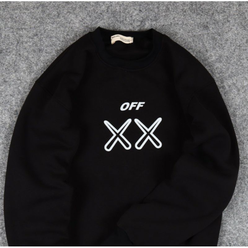 JAKET SWEATER CREWNECK OFF XX LDCN UNISEX PREMIUM QUALITY